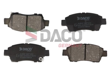 Колодки гальмівні TOYOTA YARIS 99-03 Daco DACO Germany 324547