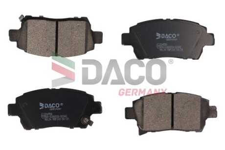 Колодки гальмівні TOYOTA YARIS 99- (+ABS) Daco DACO Germany 324558