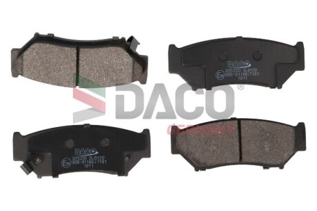 Колодки гальмівні перед. SUZUKI GRAND VITARA 05- Daco DACO Germany 325220