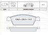 Колодка гальм. диск. DAEWOO Tico передн. (Intelli) Intelli DAFMI / INTELLI D143E (фото 1)