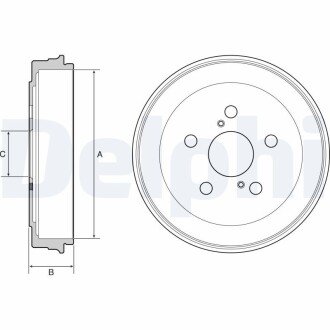 Диск гальмівний Delphi BF536