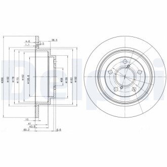 Гальмівний диск Delphi BG2826