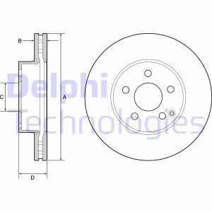 Гальмівний диск Delphi BG4945C