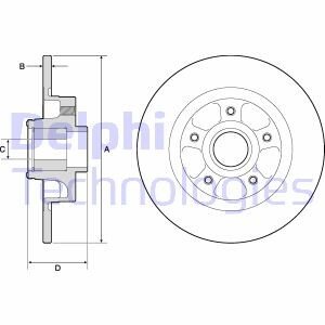 Диск гальмівний Delphi BG9132RS (фото 1)