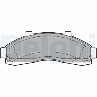 Гальмівні колодки, дискові Delphi LP1625