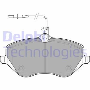 Гальмівні колодки дискові CITROEN/PEUGEOT C5/C6/607/407 &quot;F &quot;04&gt;&gt; Delphi LP1891 (фото 1)