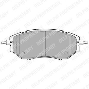 Гальмівні колодки дискові SUBARU Forester/Legacy/Outback/Tribeca "F "04>> Delphi LP1941