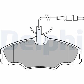 Гальмівні колодки, дискові Delphi LP985