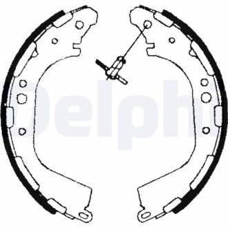 Гальмівні колодки, барабанні Delphi LS1709