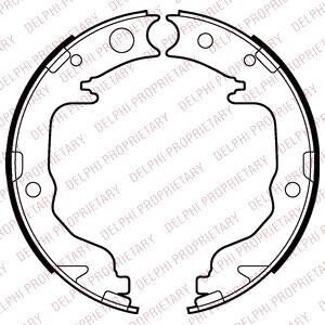 Гальмівні колодки, барабанні Delphi LS2026
