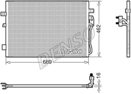 Конденсер кондиціонера DS DENSO DCN09145