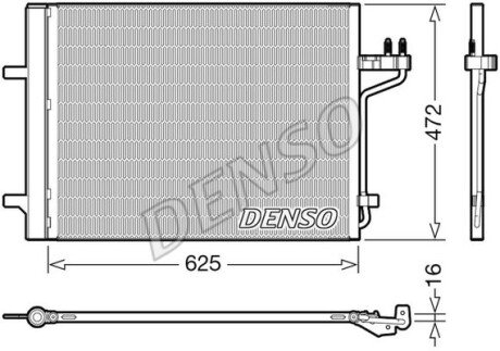 Конденсер кондиціонера DS DENSO DCN10047