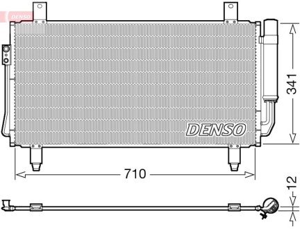 Конденсер кондиціонера DENSO DCN45006 (фото 1)