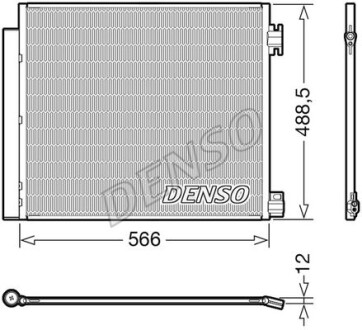 Конденсатор кондицiонера NISSAN/RENAULT Qashqai/Kadjar "1,2-2,0 "13>> ="" DENSO ="DCN46026"