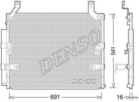 Конденсер кондиціонера DS DENSO DCN50032