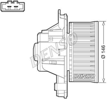 Вентилятор обігрівача CITROEN/DS/PEUGEOT DS5/DS5/3008 "1,2-2,0 "09-21 DENSO DEA21014