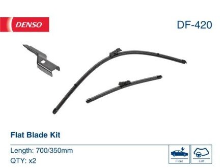 - Комплект склоочисників Flat Blade Kit DENSO DF-420 (фото 1)