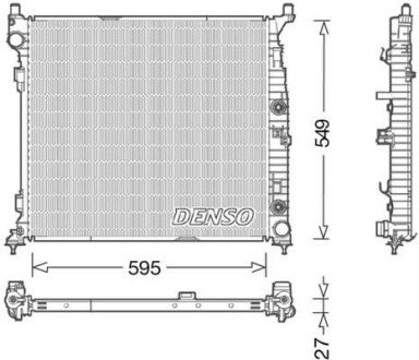 Радіатор охолоджування DS DENSO DRM17055