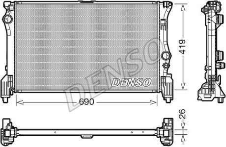 Радіатор MB V-Class/Vito &quot;2,1 &quot;14&gt;&gt; DENSO DRM17112 (фото 1)