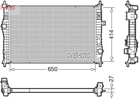 Радіатор охолоджування DENSO DRM21104