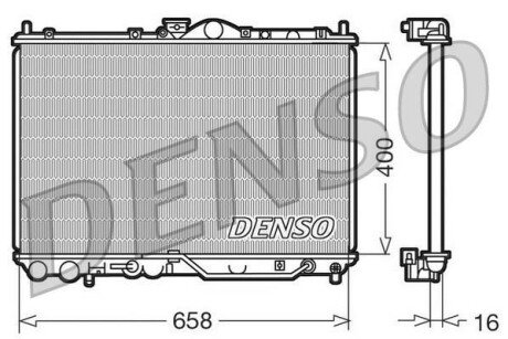 Радіатор охолоджування DS DENSO DRM45011