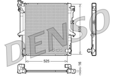 Радіатор MITSUBISHI L200 "2,5 "05-15 DENSO DRM45017