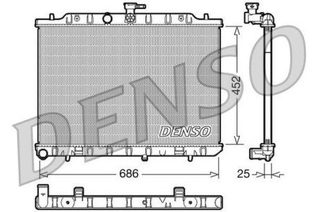 Радіатор охолоджування DS DENSO DRM46007 (фото 1)