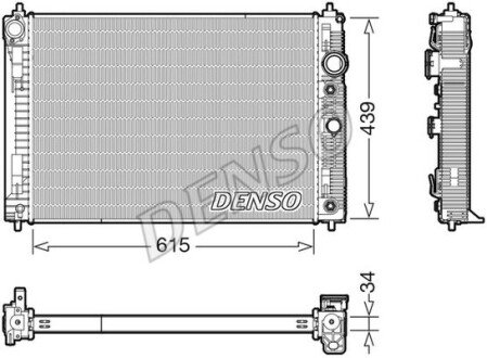 Радіатор охолоджування DS DENSO DRM46045