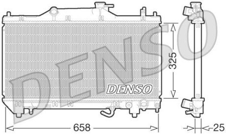 Радіатор охолоджування DS DENSO DRM50067