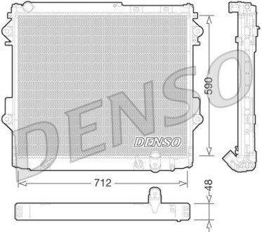 Конденсер DEN DENSO DRM50075