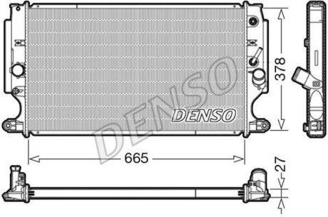 Радіатор охолоджування DS DENSO DRM50088