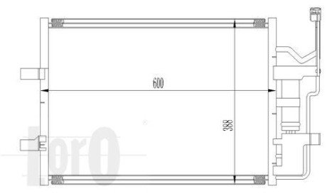 Радіатор кондиціонера MAZDA 3(BK)/5(CR) 1.8 i 16V 03- LORO DEPO 030-016-0010 (фото 1)