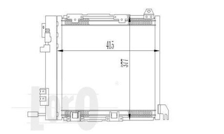 Радіатор кондиціонера Opel Astra G 1.7-2.2DTI 98-05 LORO DEPO 037-016-0009