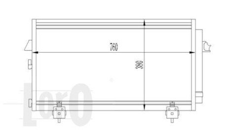 Радіатор кондиціонера TOYOTA RAV4 1.6-1/8i 00- LORO DEPO 051-016-0014