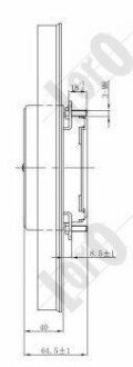 Вентилятор радіатора A3/Caddy/OCTAVIA II/SUPERB II 04> (295mm) LORO DEPO 053-014-0004