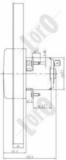 Вентилятор радіатора Galaxy 1.9 TDI 95-06 LORO DEPO 053-014-0018