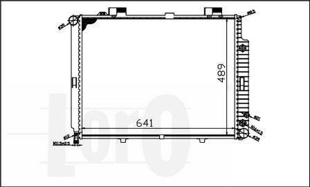 Радіатор охолодження двигуна E-CLASS W 210/E 200 DIESEL 95- LORO DEPO 054-017-0045 (фото 1)