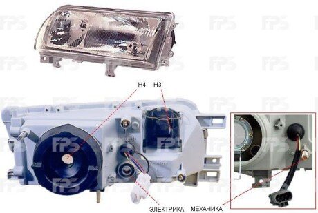 Фара передня DEPO FP 1666 R7-E