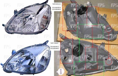 Фара передня DEPO FP 8109 R4-E