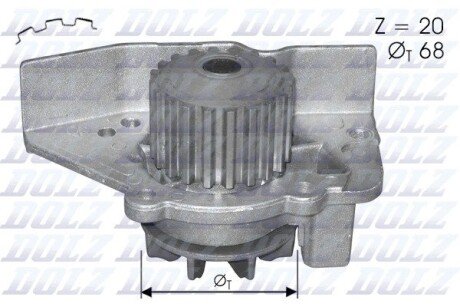 Помпа водяна DLZ DOLZ C118