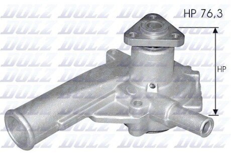 Помпа FORD Courier (Fiesta)/Escort/Escort 55/Fiesta/Fiesta Van/Orion "1,1-1,3 "89-97 DOLZ F147