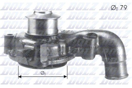 Помпа водяна DLZ DOLZ F155