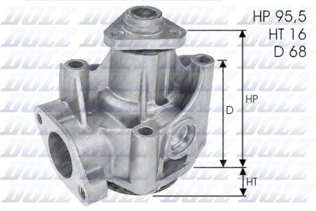 Помпа водяна DLZ DOLZ L135