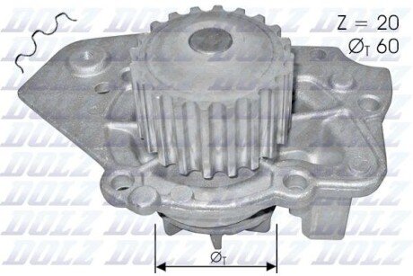 Помпа водяна DLZ DOLZ T136