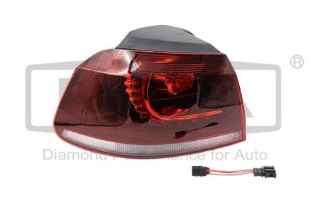 Ліхтар лівий зовнішній LED VW Golf VI (09-13) DPA 89450624902