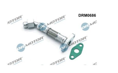 Трубка турбокомпрессора ДВЗ (чорний метал) DR DR.MOTOR DRM0686