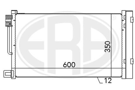 Радіатор кондиціонера ERA 667010