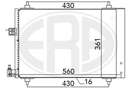 Радіатор кондиціонера ERA 667039