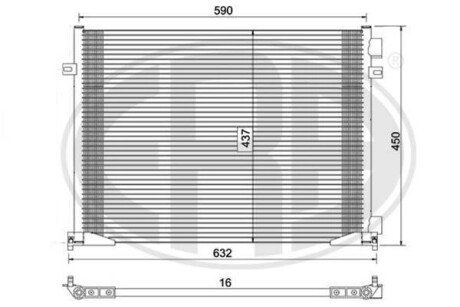Радіатор кондиціонера ERA 667046