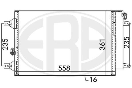 Радіатор кондиціонера ERA 667059